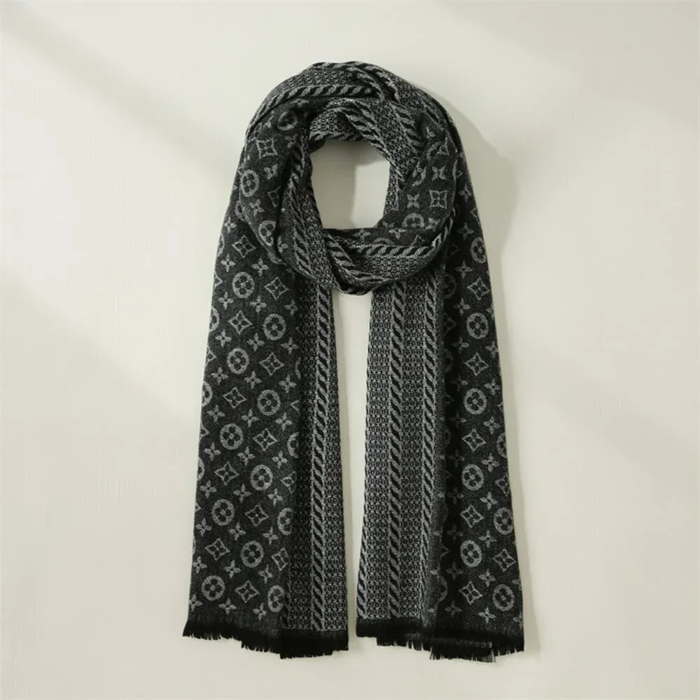 Black Printed Scarf